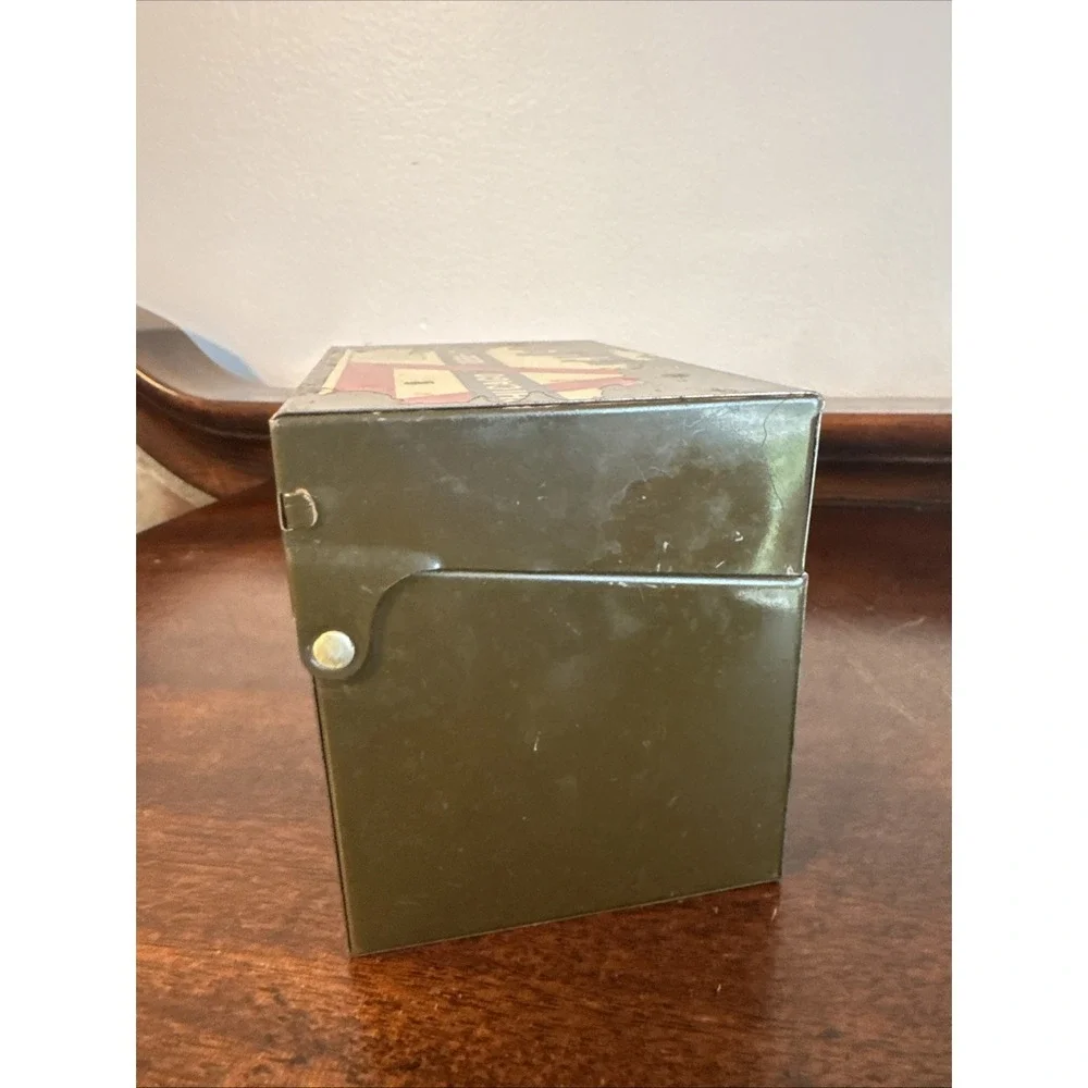 VTG 1858-19?? Chicago YMCA SCHOOLS Chicago, Illinois Metal Storage File Box